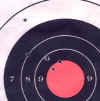 five-shot group of Federal .22 Long Rifle at 50 yards